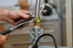 Gas Stove Line Hooked Up