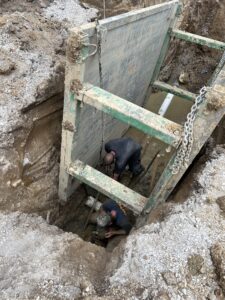 Trenching New Underground Utilities