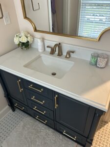 Bathroom Sink and Vanity Installed